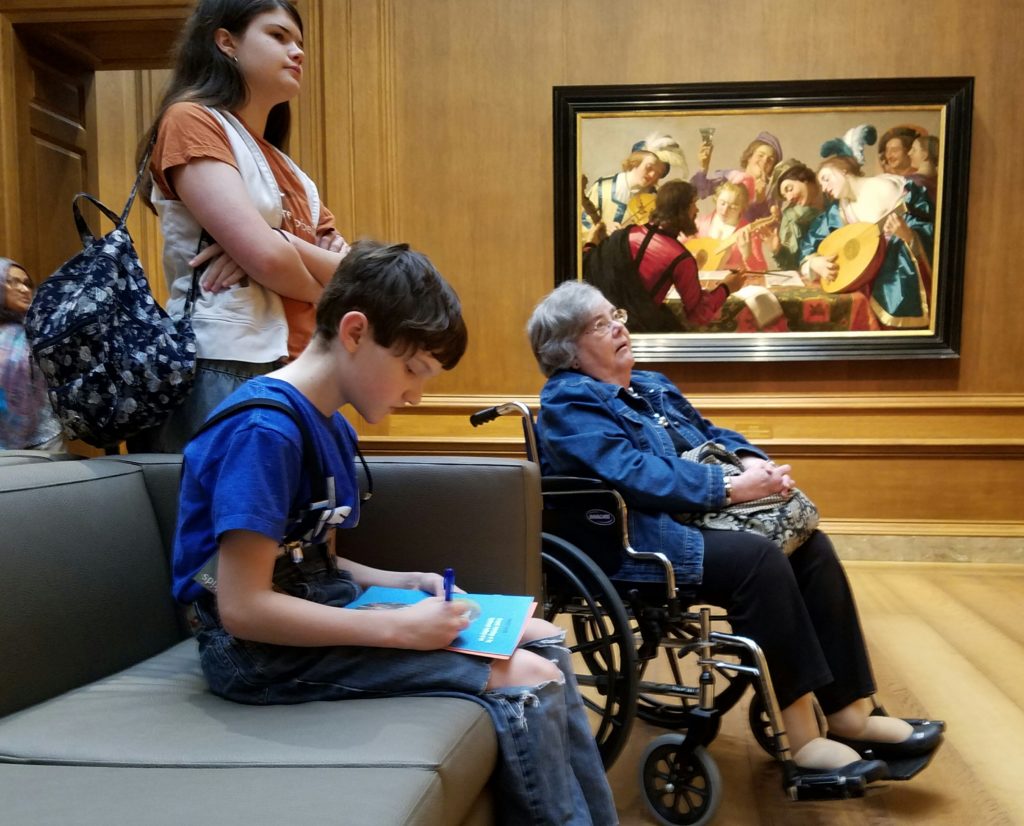 Family visit to National Gallery of Art