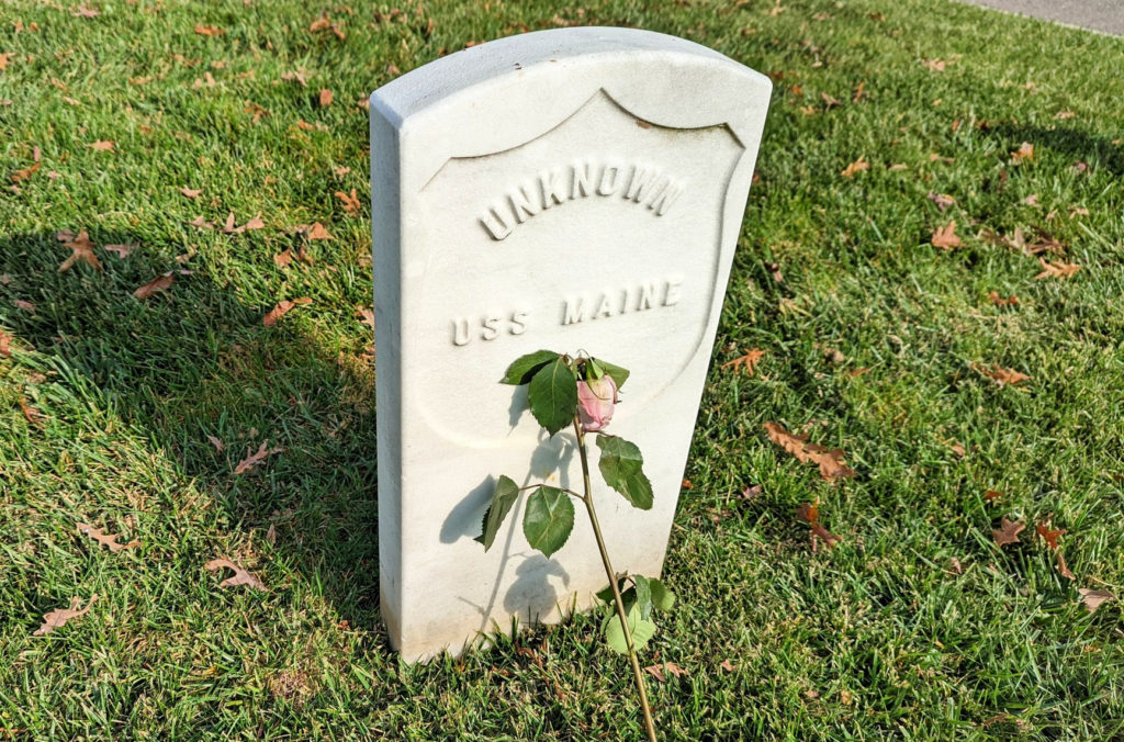 Unknown grave at the USS Maine Memorial