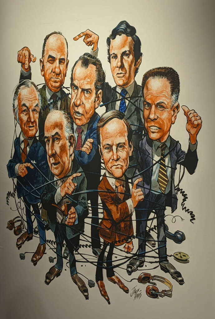 Caricature of the Watergate conspirators