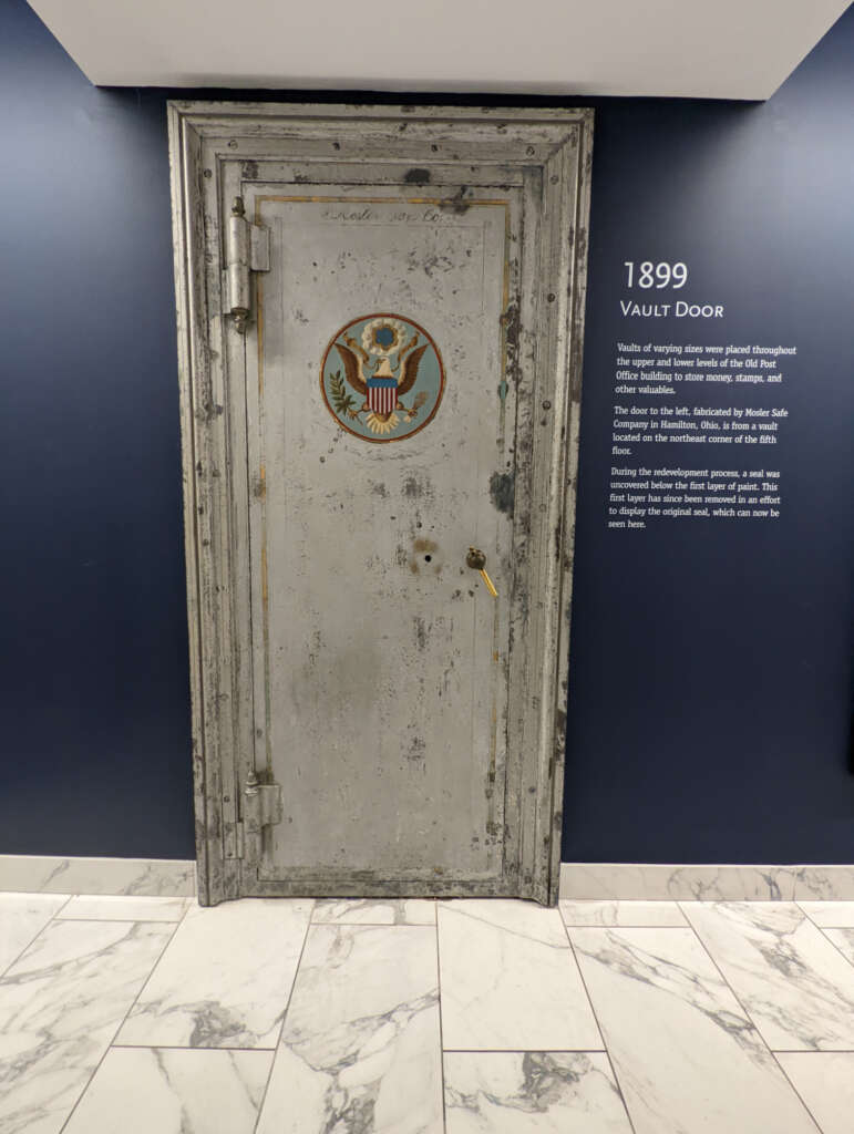 1899 vault door at the Old Post Office Tower