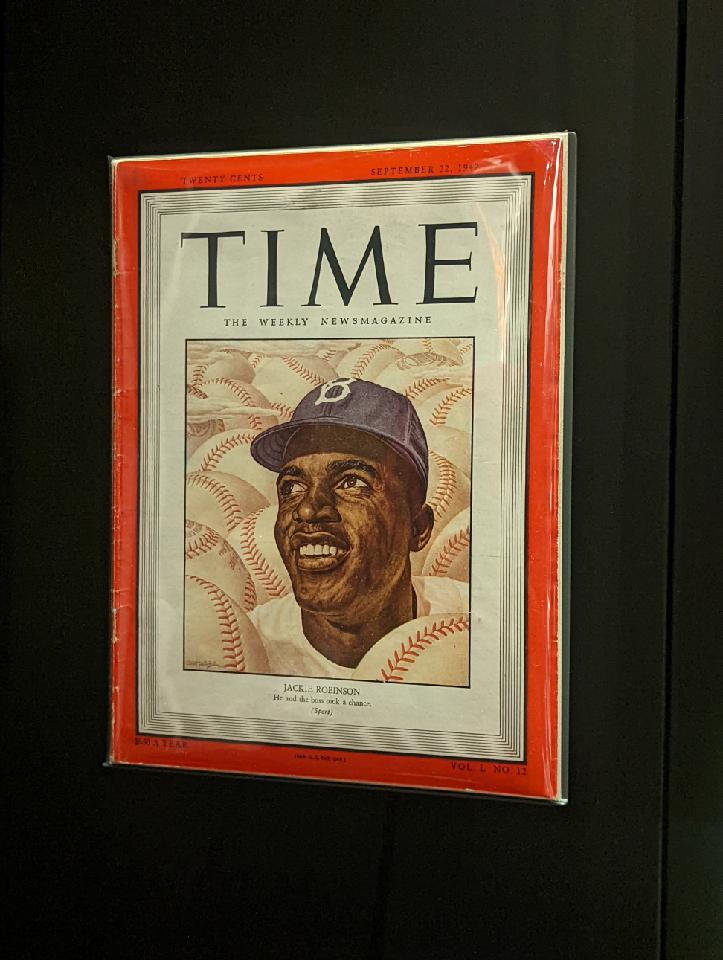 Jackie Robinson on the cover of Time Magazine