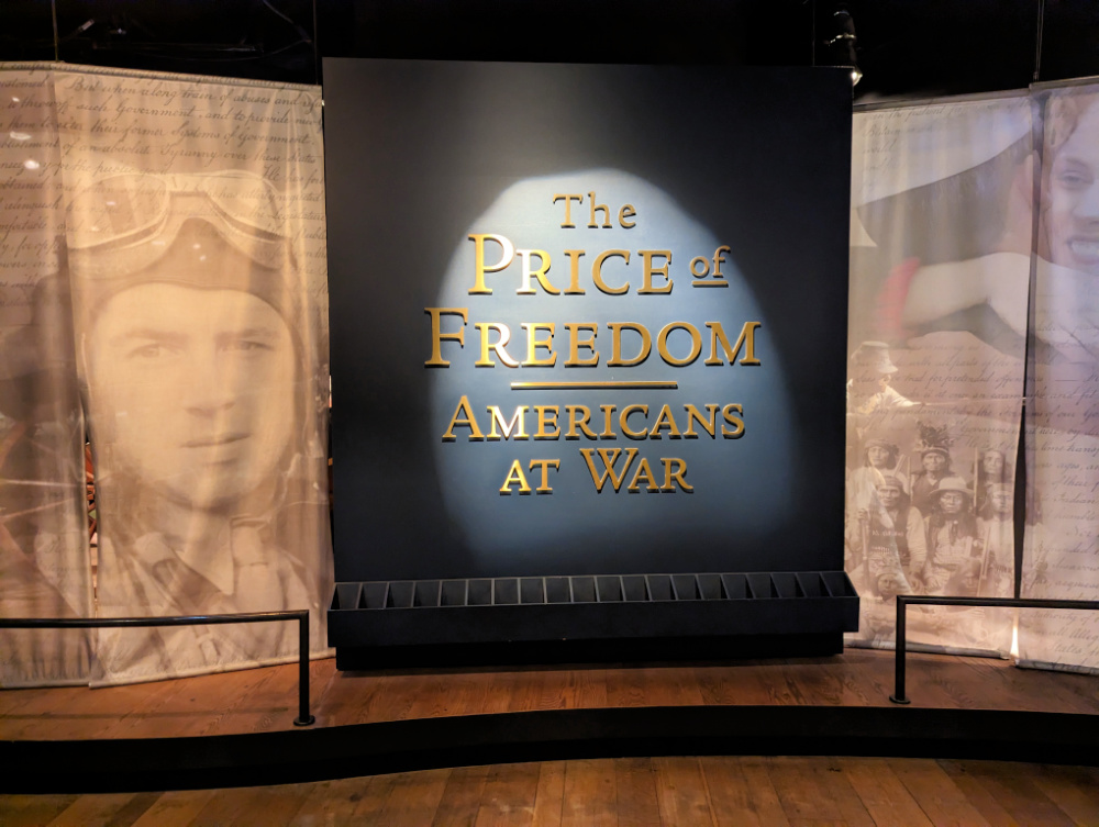 The Price of Freedom exhibit at American History