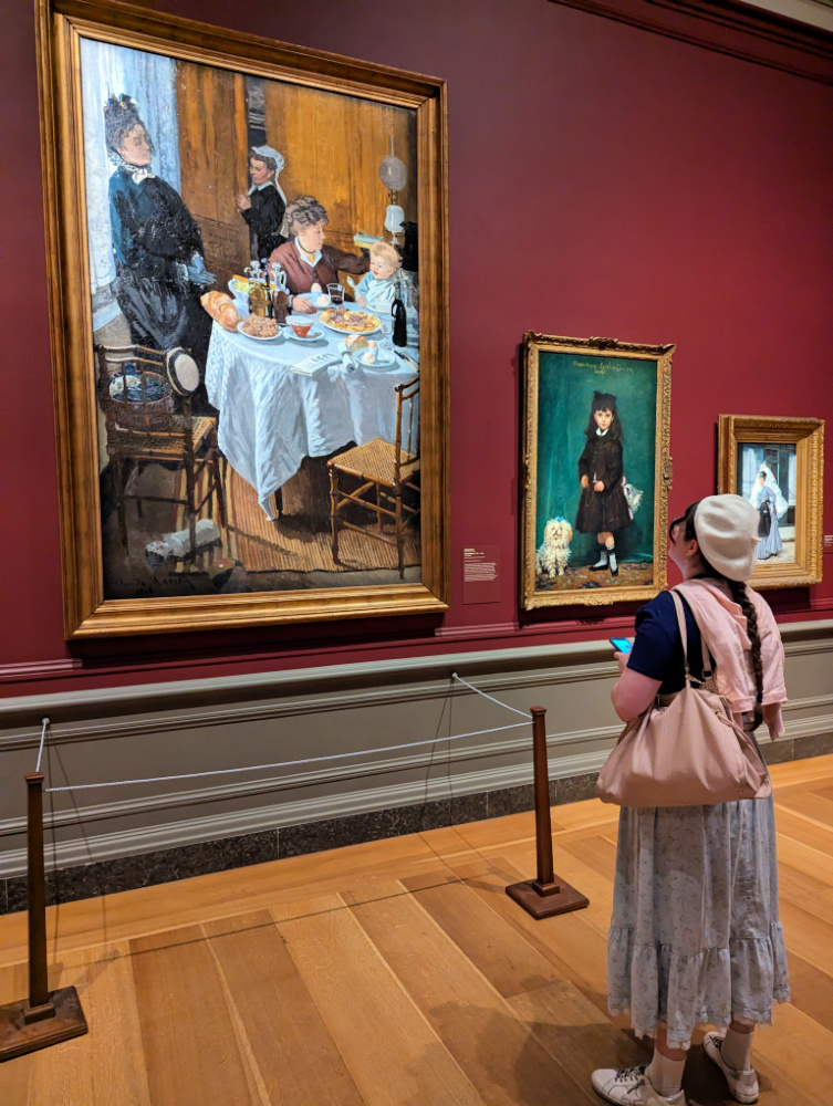 Girl viewing Monet