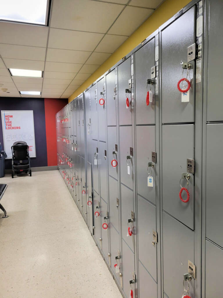 Free storage lockers