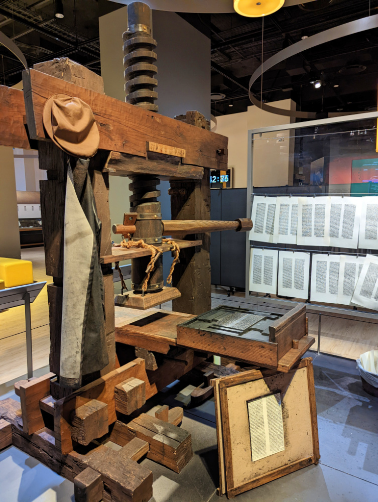 Gutenberg Press- Museum of the Bible