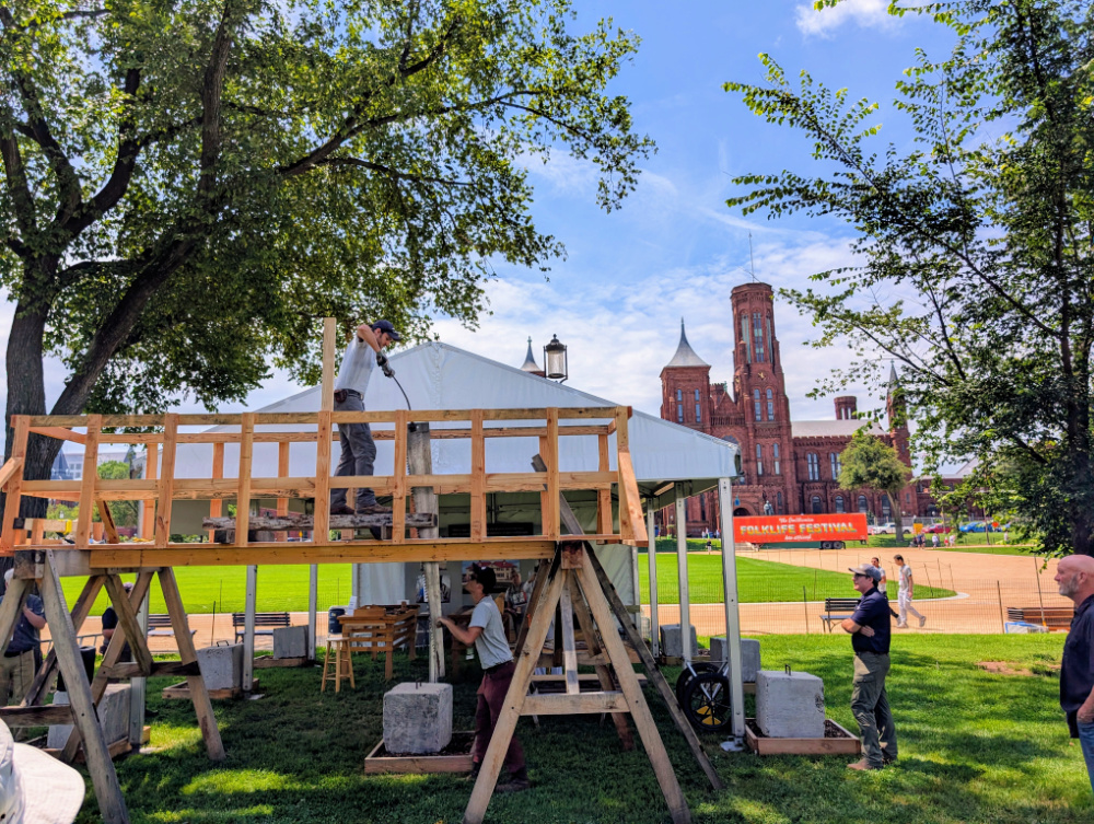 Craftsmen at the Folklife Festival
