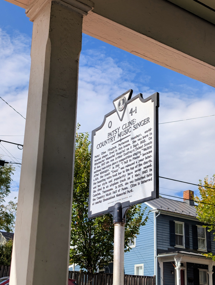 Patsy Cline historic marker