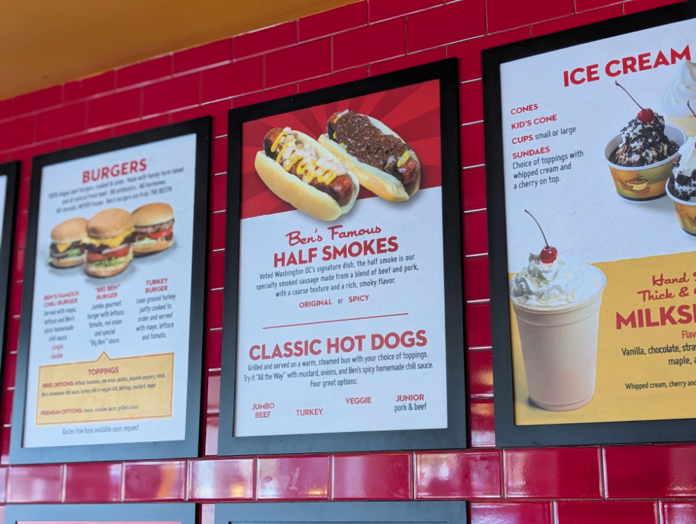 Ben's Chili Bowl menu